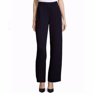 St.‎ John's Basics Black Santana Knit Pleated Front Pants Size 8